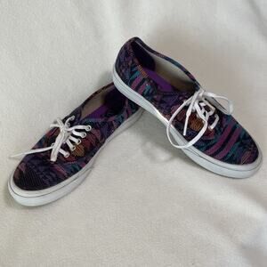 VANS Sneakers TC6D Lace-up Skateboard Shoes Multicolor Tribal - Men 5.5 Women 7